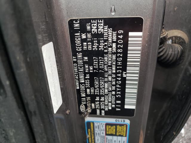 2017 Kia Sorento Lx фото 13