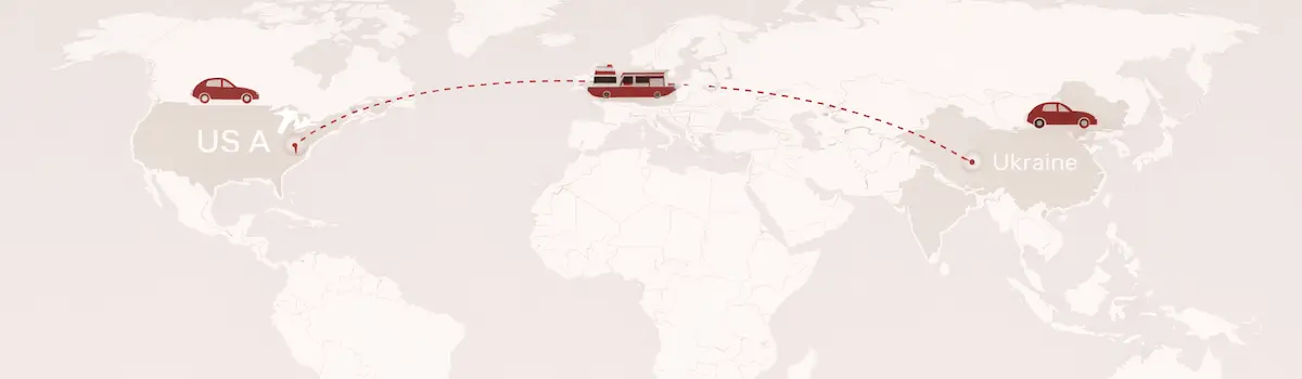 Маршрут доставки USA → Ukraine